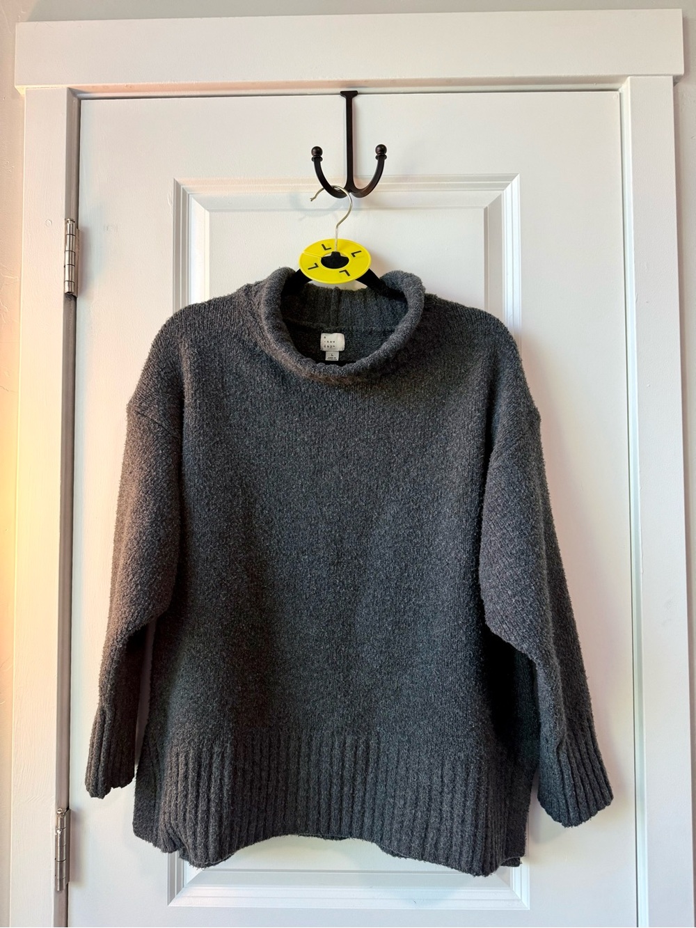 a new day Charcoal Gray Cowl Neck Sweater